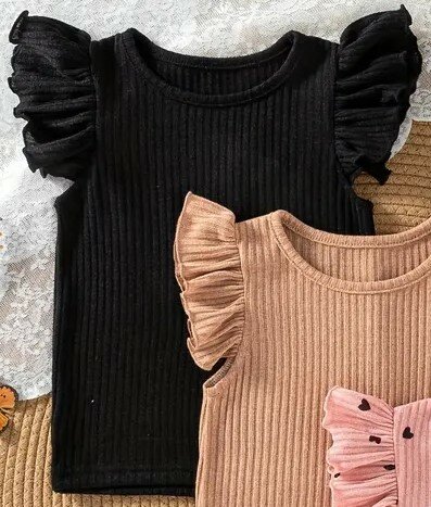 Tshirt meisjes ZWART