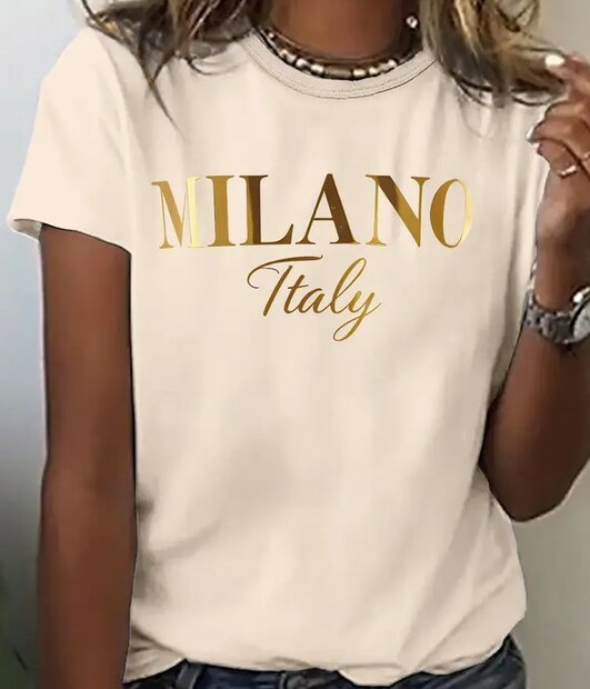 Tshirt Dames Milano BEIGE