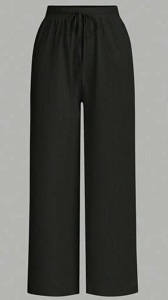Wijde broek ZWART 