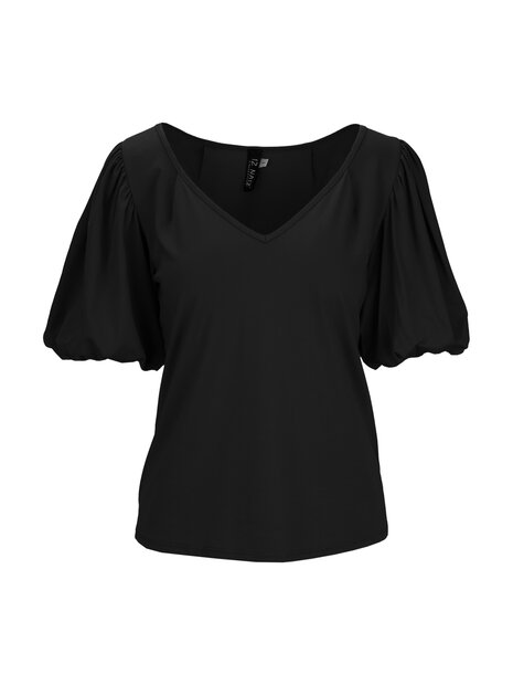 Iz Naiz Shirt Puff Zwart