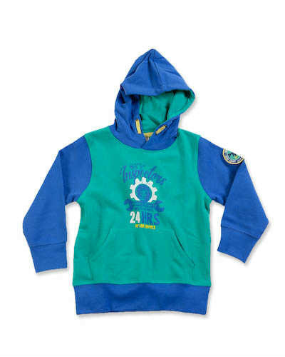 Blue Seven Sweater Jongens Blauw/Groen Maat 98
