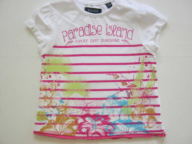 Blue Seven T-Shirt Baby Wit 6