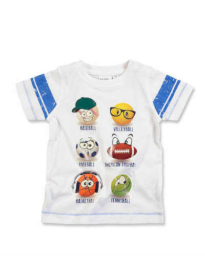 Blue Seven T-Shirt Baby Jongens Wit 92973, maat 74