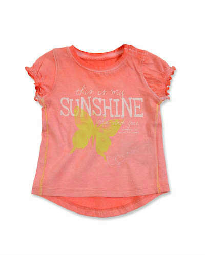 Blue Seven T-Shirt Baby Meisjes Zalm, Maat 74