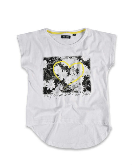 Blue Seven T-Shirt Meisjes Wit