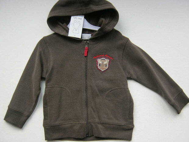 Blue Seven Vest Baby Jongens Bruin Maat 74