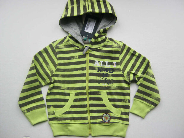 Blue Seven Vest Jongens Lime