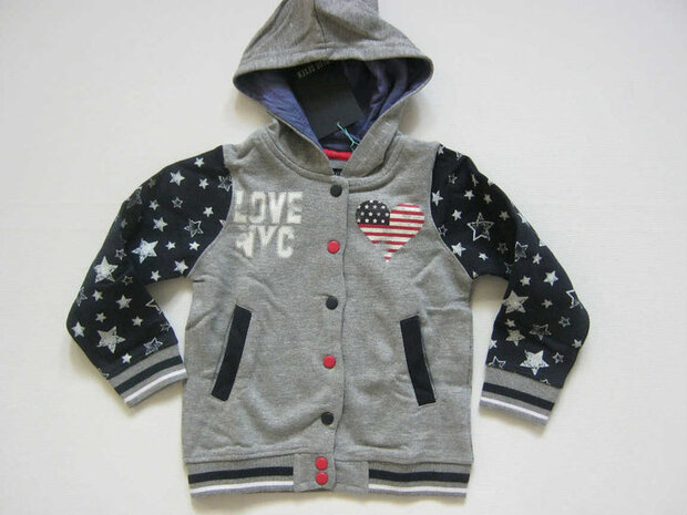 Blue Seven Vest Meisjes Grijs