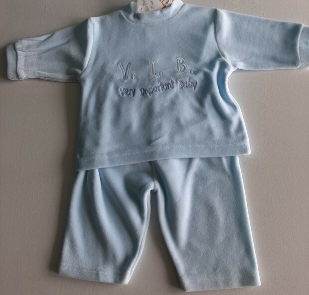 Babypakje V.I.B  LICHTBLAUW, maat 62