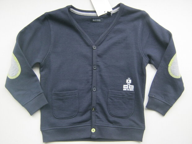 Blue Seven Vest Jongens Donkerblauw Maat 98