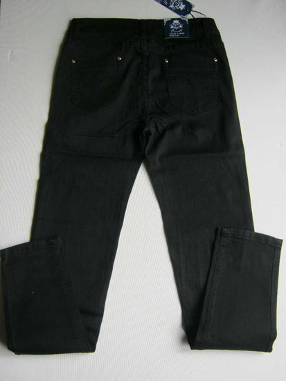 Skinny gecoate Jeans Zwart, maat 46