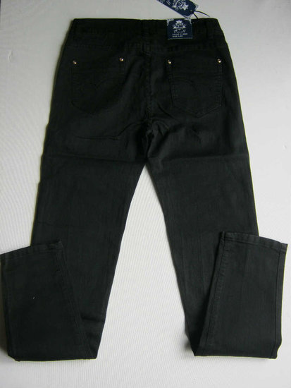 Skinny gecoate Jeans Zwart, maat 48