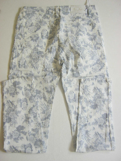 Bloemen Skinny Offwhite Maat 50