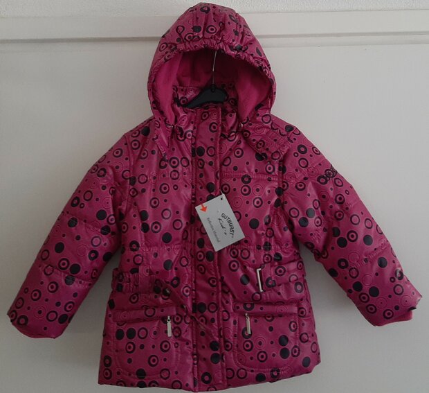 Outburst Winterjas Fuchsia, maat 98