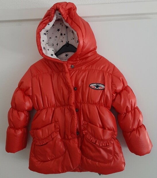 Blue Seven Winterjas Tomaten Rood, maat 74