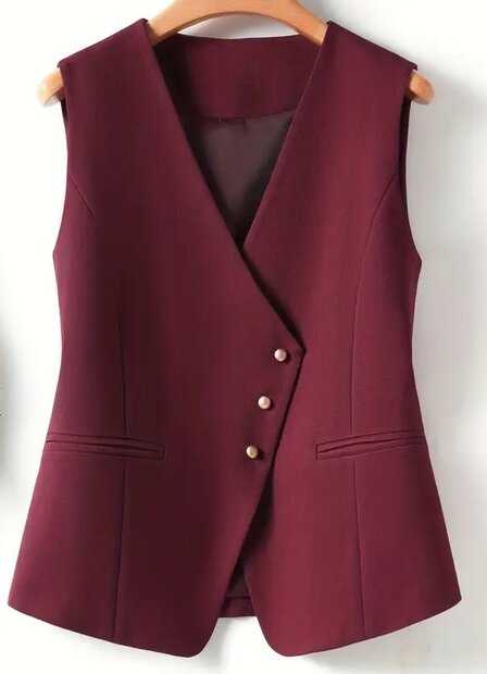 Gilet Bordeaux Rood