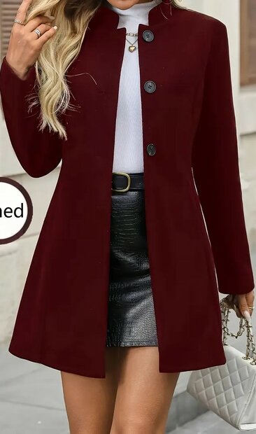 Winterjas Bordeaux Rood