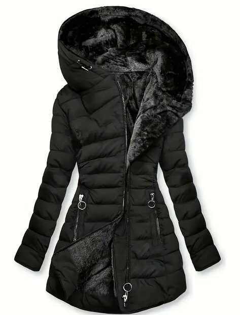 Winterjas Zwart, maat XXL