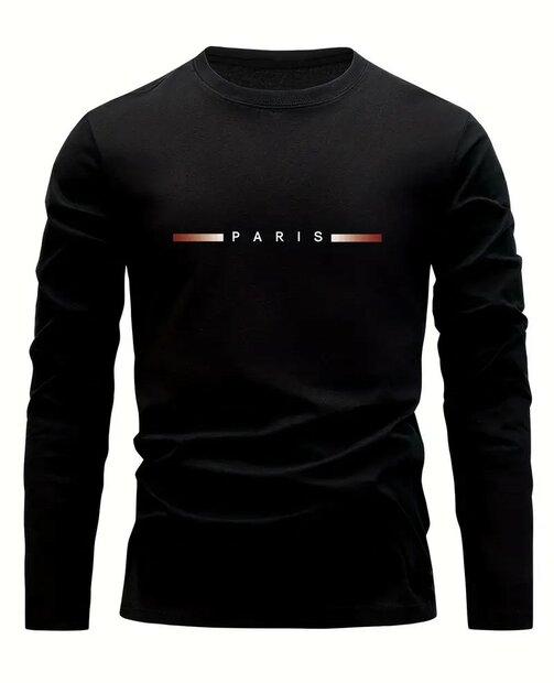 Longsleeve Paris Zwart