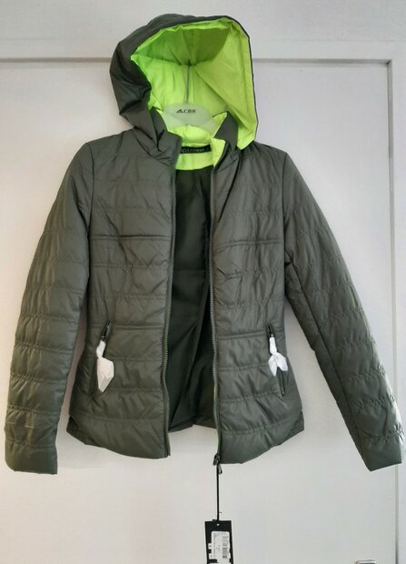 Winterjas Meisjes Legergroen, maat 152