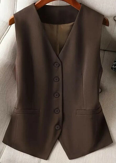 Gilet Donkerbruin, maat XXL