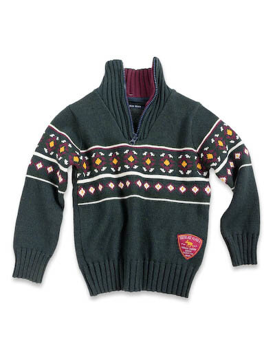 Blue Seven Pullover Jongens Donkergroen Maat 98