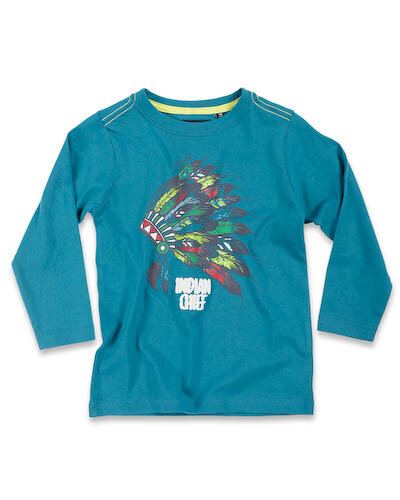 Blue Seven Shirt Jongens Petrol Maat 98