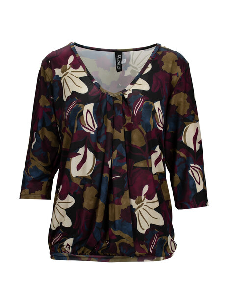 IZ NAIZ SHIRT Dames Flower Mix
