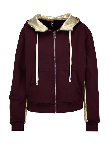 Hoodie of vest Iz Naiz Bordeaux Rood