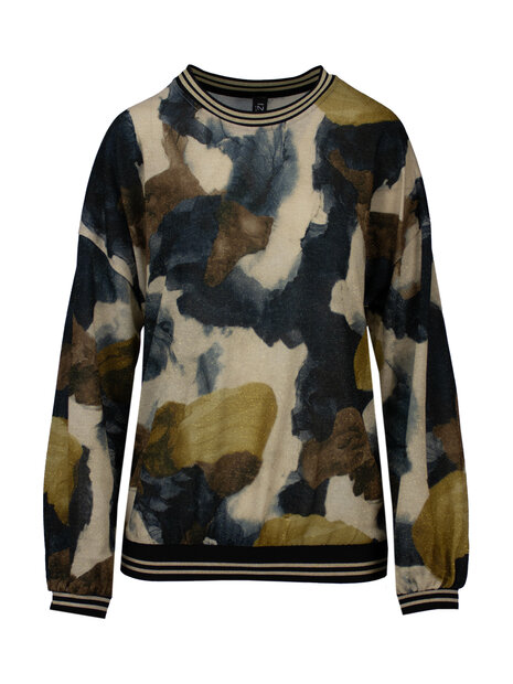 IZ NAIZ Shirt Sparkle &ndash; Paint Blue/Yellow