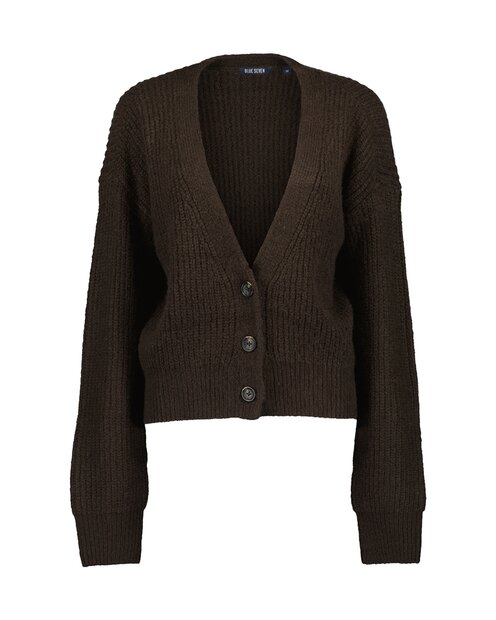 BLUE SEVEN vest Donkerbruin