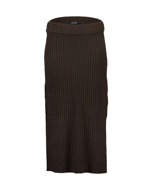 BLUE SEVEN Lange rok DONKERBRUIN