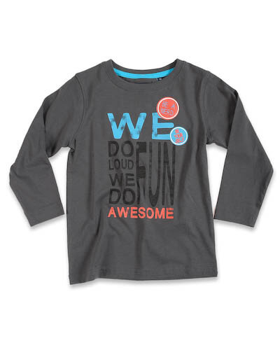 Blue Seven Shirt Jongens Antraciet