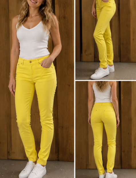 Jeans Dames Geel