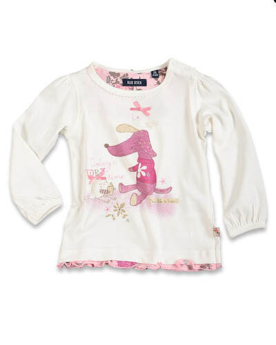 Blue Seven Shirt Meisjes Wit Maat 74