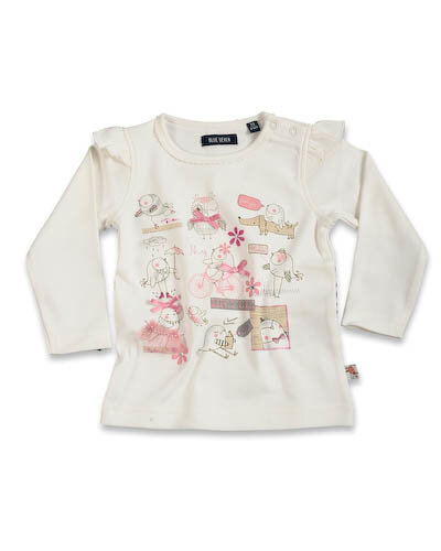 Blue Seven Shirt Meisjes Wit Maat 74