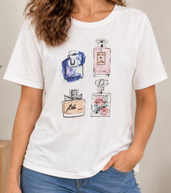 IZ NAIZ Tshirt Parfum Wit