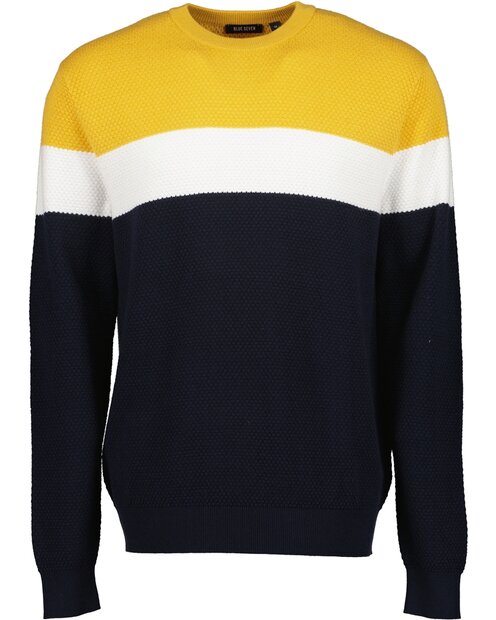 BLUE SEVEN Heren Pullover Donkerblauw