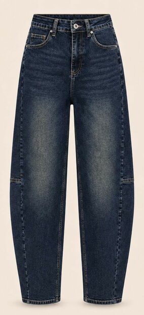 IZ NAIZ Barrel Jeans Denim Dark