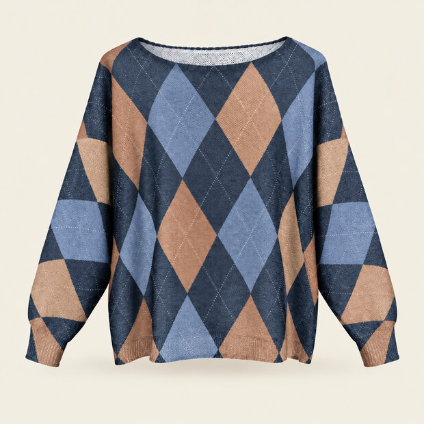 Iz Naiz Trui Blok Blauw