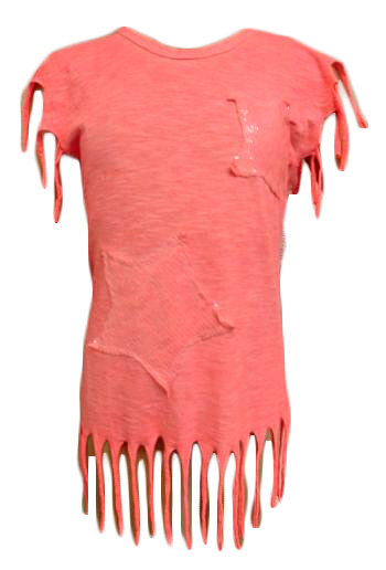 ChiLong T-Shirt Sterren Meisjes Perzik