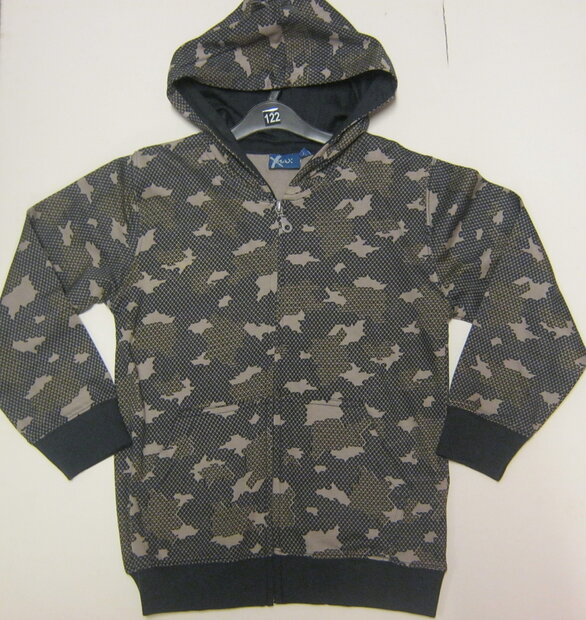 Max Collection Vest Jongens Army Bruin