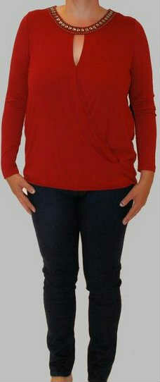 Blouse Dames Blue Seven Rood