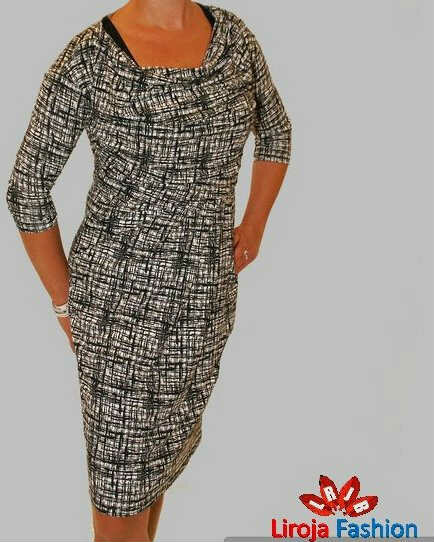 Blue Seven Jurk Dames Zwart / Wit