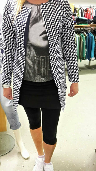 Colbert Dames Donkerblauw/Wit