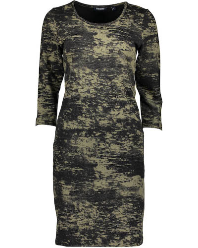 Blue Seven Jurk Dames Groen / Zwart