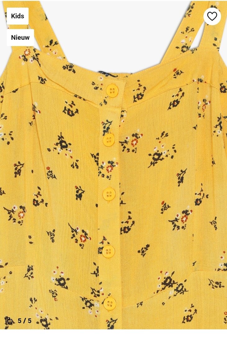 Blue Seven Jurk Meisjes Geel