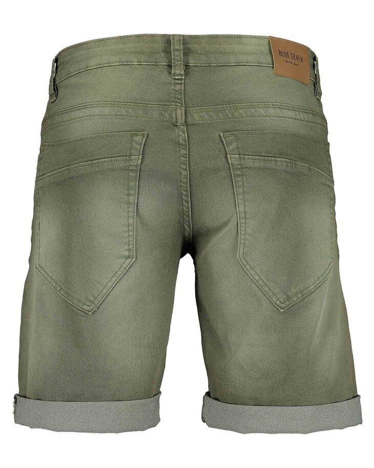 Blue Seven Heren Bermuda Olijfgroen
