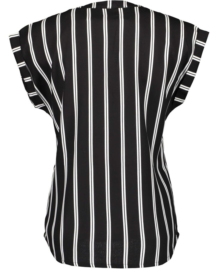 Blue Seven Dames Blouse Zwart gestreept