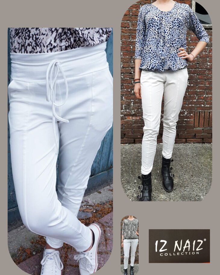 Iz Naiz Broek Dames Gebroken Wit